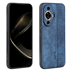 Custodia Silicone Morbida In Pelle Cover YZ1 per Huawei Nova 11 Blu