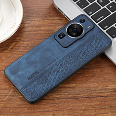 Custodia Silicone Morbida In Pelle Cover YZ2 per Huawei P60 Blu