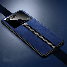 Custodia Silicone Morbida In Pelle Cover Z01 per Huawei Honor V20 Blu