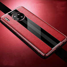 Custodia Silicone Morbida In Pelle Cover Z01 per Huawei Mate 30 Rosso