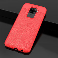 Custodia Silicone Morbida In Pelle Cover Z01 per Huawei Nova 5i Pro Rosso