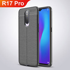 Custodia Silicone Morbida In Pelle W01 per Oppo R17 Pro Nero