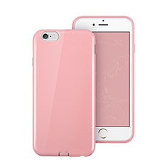 Custodia Silicone Morbida Lucido per Apple iPhone 6 Rosa