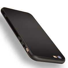 Custodia Silicone Morbida Lucido per Apple iPhone 6S Plus Nero