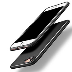 Custodia Silicone Morbida Lucido per Apple iPhone SE (2020) Nero