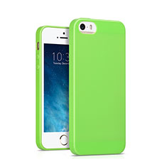 Custodia Silicone Morbida Lucido per Apple iPhone SE Verde