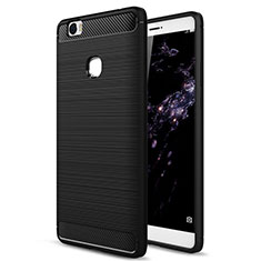 Custodia Silicone Morbida Lucido per Huawei Honor V8 Max Nero