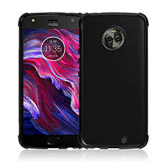 Custodia Silicone Morbida Lucido per Motorola Moto X4 Nero