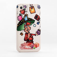 Custodia Silicone Morbida Natale per Apple iPhone 4S Colorato