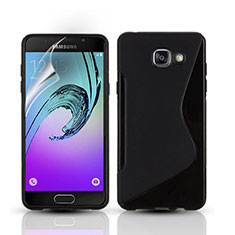 Custodia Silicone Morbida S-Line per Samsung Galaxy A3 (2016) SM-A310F Nero