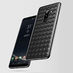 Custodia Silicone Morbida Spigato Z01 per Samsung Galaxy S9 Plus Nero