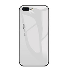 Custodia Silicone Specchio Laterale Cover A01 per Apple iPhone 8 Plus Bianco