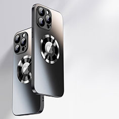 Custodia Silicone Specchio Laterale Cover con Mag-Safe Magnetic per Apple iPhone 14 Pro Max Nero