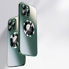 Custodia Silicone Specchio Laterale Cover con Mag-Safe Magnetic per Apple iPhone 14 Pro Max Verde