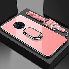 Custodia Silicone Specchio Laterale Cover con Magnetico Anello Supporto per Vivo Nex 3S Rosa