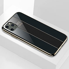 Custodia Silicone Specchio Laterale Cover F01 per Apple iPhone 11 Pro Max Nero