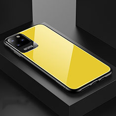 Custodia Silicone Specchio Laterale Cover G02 per Apple iPhone 11 Pro Max Giallo