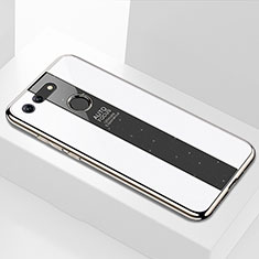 Custodia Silicone Specchio Laterale Cover K01 per Huawei Honor V20 Bianco