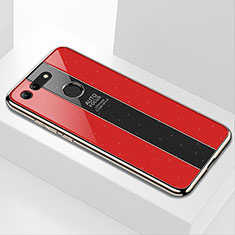 Custodia Silicone Specchio Laterale Cover K01 per Huawei Honor V20 Rosso