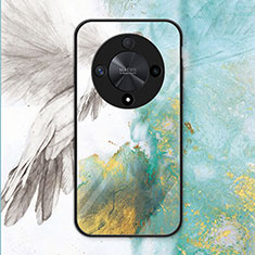 Custodia Silicone Specchio Laterale Cover LS1 per Huawei Honor Magic6 Lite 5G Verde