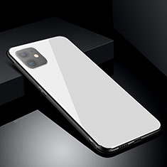 Custodia Silicone Specchio Laterale Cover M01 per Apple iPhone 11 Bianco