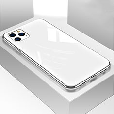 Custodia Silicone Specchio Laterale Cover M01 per Apple iPhone 11 Pro Max Bianco