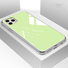 Custodia Silicone Specchio Laterale Cover M01 per Apple iPhone 11 Pro Max Verde