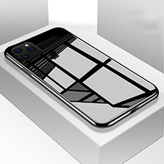 Custodia Silicone Specchio Laterale Cover M01 per Apple iPhone 11 Pro Nero