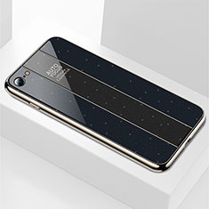 Custodia Silicone Specchio Laterale Cover M01 per Apple iPhone 6S Nero