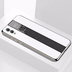Custodia Silicone Specchio Laterale Cover M01 per Huawei Honor 10 Lite Bianco