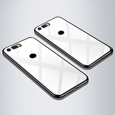 Custodia Silicone Specchio Laterale Cover M01 per Huawei Honor View 20 Bianco