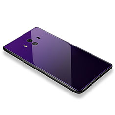 Custodia Silicone Specchio Laterale Cover M01 per Huawei Mate 10 Viola