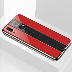 Custodia Silicone Specchio Laterale Cover M01 per Huawei Nova 3i Rosso