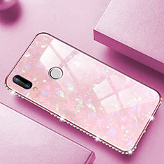 Custodia Silicone Specchio Laterale Cover M01 per Huawei P20 Lite Rosa