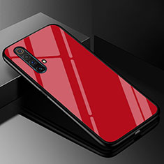 Custodia Silicone Specchio Laterale Cover M01 per Realme X50 5G Rosso
