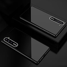 Custodia Silicone Specchio Laterale Cover M01 per Samsung Galaxy Note 10 Nero