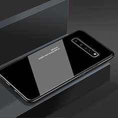 Custodia Silicone Specchio Laterale Cover M01 per Samsung Galaxy S10 5G SM-G977B Nero