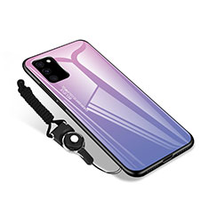 Custodia Silicone Specchio Laterale Cover M01 per Samsung Galaxy S20 FE 4G Rosa