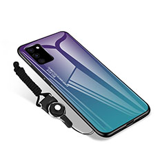 Custodia Silicone Specchio Laterale Cover M01 per Samsung Galaxy S20 Lite 5G Viola