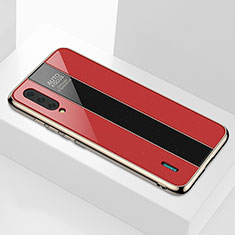 Custodia Silicone Specchio Laterale Cover M01 per Xiaomi CC9e Rosso