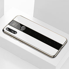 Custodia Silicone Specchio Laterale Cover M02 per Huawei Enjoy 9s Bianco