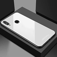 Custodia Silicone Specchio Laterale Cover M02 per Huawei Honor 10 Lite Bianco