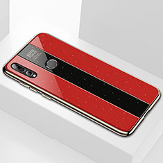 Custodia Silicone Specchio Laterale Cover M02 per Huawei Honor 20 Lite Rosso