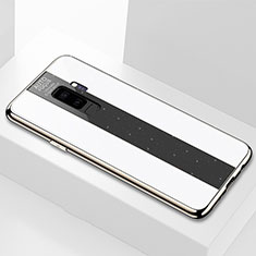 Custodia Silicone Specchio Laterale Cover M02 per Samsung Galaxy S9 Plus Bianco