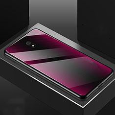 Custodia Silicone Specchio Laterale Cover M02 per Xiaomi Redmi 8A Rosa Caldo