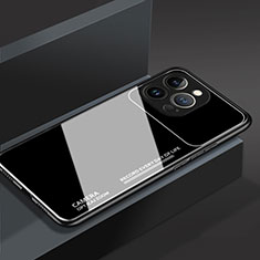 Custodia Silicone Specchio Laterale Cover M03 per Apple iPhone 13 Pro Max Nero
