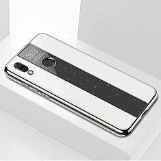Custodia Silicone Specchio Laterale Cover M03 per Huawei Nova 3e Bianco