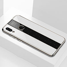 Custodia Silicone Specchio Laterale Cover M03 per Xiaomi Redmi Note 7 Pro Bianco