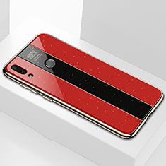 Custodia Silicone Specchio Laterale Cover M04 per Huawei Enjoy 9 Plus Rosso