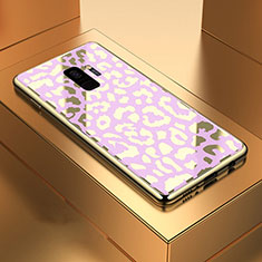 Custodia Silicone Specchio Laterale Cover M05 per Samsung Galaxy S9 Rosa